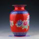 Chinese Pastel Colorful Hand - Painted Peony Vase W Qing Dynasty Qianlong Mark Vases photo 4