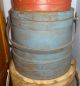 Large Stack Of 5 Old Painted Firkin - Sugar Bucket - Graduated Sizes Primitives photo 4