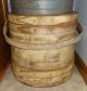 Large Stack Of 5 Old Painted Firkin - Sugar Bucket - Graduated Sizes Primitives photo 5