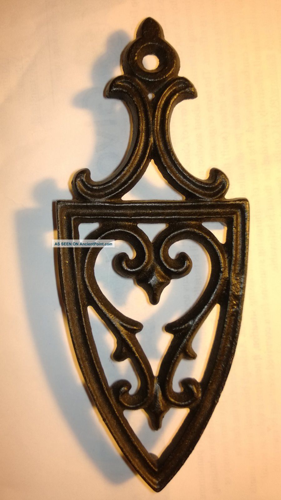Old Vintage Cast Iron Trivet Trivets photo