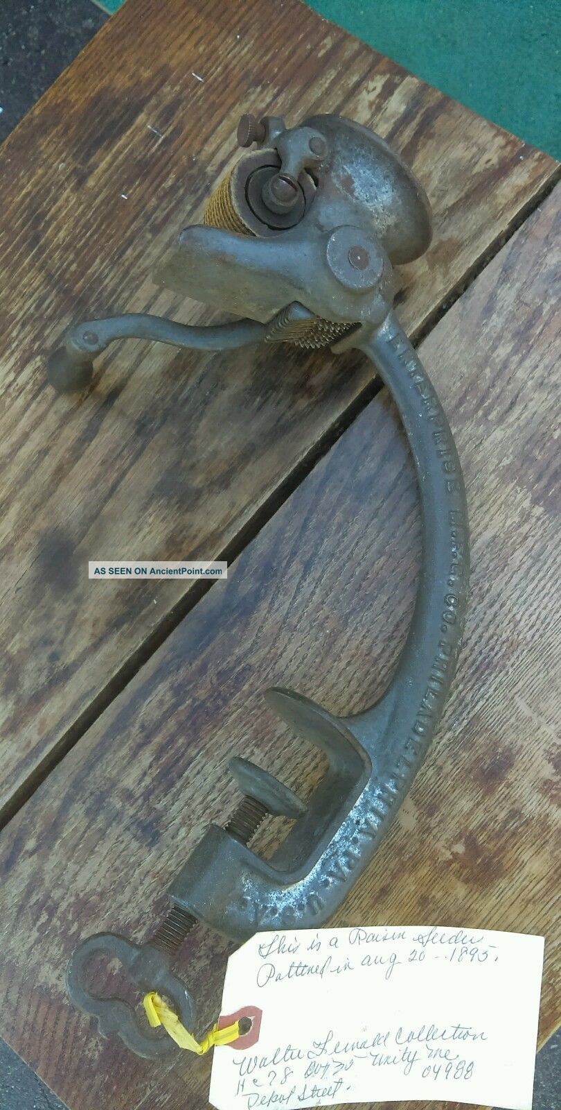 Primitive Antique Wet The Raisin Seeder Grinder Kitchen Tool 1897 Enterprise Mfc Primitives photo
