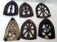 Large Group Of 24 Iron Footed Trivets Glenbrookdale Strauss Colebrookdale Etc Trivets photo 4