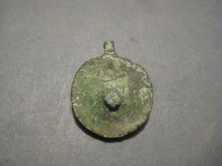 Ancient Roman Bronze Legionary Pendant Signum ' S Phalera Shaped Wearable photo