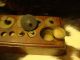 Antique Brass Weights In Grams In Wooden Box For Mercantile & Trade Use Scales photo 1