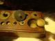 Antique Brass Weights In Grams In Wooden Box For Mercantile & Trade Use Scales photo 1