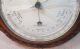 Antique Wood Carved Wall Barometer & Thermometer Barometers photo 1