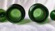 Antique Green Glass Apothecary Pharmacy Vintage 2 Druggist Bottles W Stoppers Bottles & Jars photo 3
