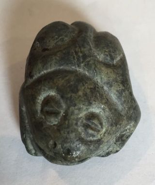 Authenticated Pre - Columbian Carving Carved Stone Frog Likely Mezcala Artifact photo