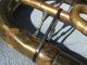 Vintage Beaumont Baritone Horn Or Tuba - Made In Germany - Oktoberfest Polka Brass photo 10