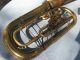 Vintage Beaumont Baritone Horn Or Tuba - Made In Germany - Oktoberfest Polka Brass photo 2