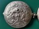 Antique Silver Alloy Belt Buckle With Floral Ornaments And Songbirds From 19th C Islamic photo 5