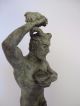 Bronze Figure Satyr Pan Statuette Sculpture Art Mythical Deco Roman Greek Modern Roman photo 3