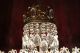 Antique Vnt French Basket Style Crystal Chandelier Lamp 1940s 14in Dmter Chandeliers, Fixtures, Sconces photo 5