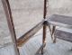 Vintage Pull Fold Out Step Stool - Metal - Industrial - Kitchen (7) Post-1950 photo 11