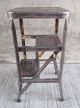 Vintage Pull Fold Out Step Stool - Metal - Industrial - Kitchen (7) Post-1950 photo 2