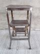 Vintage Pull Fold Out Step Stool - Metal - Industrial - Kitchen (7) Post-1950 photo 3