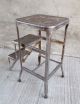 Vintage Pull Fold Out Step Stool - Metal - Industrial - Kitchen (7) Post-1950 photo 7
