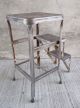 Vintage Pull Fold Out Step Stool - Metal - Industrial - Kitchen (7) Post-1950 photo 8