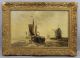 19thc Antique Charles John De Lacy French Fishing Boat Seascape Oil Painting Nr Other Maritime Antiques photo 1