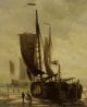 19thc Antique Charles John De Lacy French Fishing Boat Seascape Oil Painting Nr Other Maritime Antiques photo 4