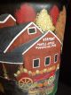 Maple Syrup Sap King Bucket Handpainted Artist Signed Farm Barn Vermont Metalware photo 2