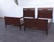 Mahogany Twin Size Beds By Rway Northern Furniture 7124a 1900-1950 photo 1