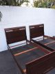 Mahogany Twin Size Beds By Rway Northern Furniture 7124a 1900-1950 photo 8