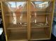 Last Chance,  Heywood Wakefield China Cabinet With,  Rare Curved Glass Post-1950 photo 4