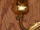 Vintage Italian Gold Gilt Tole Wall Mirror Candle Holder Sconces Chandeliers, Fixtures, Sconces photo 7
