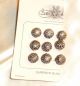 9 Filigree Ball Buttons,  On Store Card,  Germany Buttons photo 1
