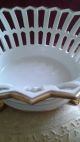 Antique French Reticulated Fruit Bowl Bowls photo 3