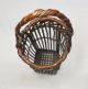 D857: Japanese Bamboo Knitting Basket By Greatest Chikuunsai Tanabe Vases photo 5