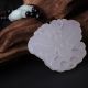 Chinese Natural White Hetian Jade Pendant Hand - Carved Necklace Hudie Necklaces & Pendants photo 1