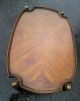 Antique Butlers Table Inlaid Maple Removable Rimmed Tray W\ Ornate Folding Stand 1800-1899 photo 7