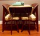 Rare Mid Century Drop Leaf Formica Faux Wood Dining Table 2 Chairs Vintage Cool Post-1950 photo 3