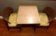Rare Mid Century Drop Leaf Formica Faux Wood Dining Table 2 Chairs Vintage Cool Post-1950 photo 5