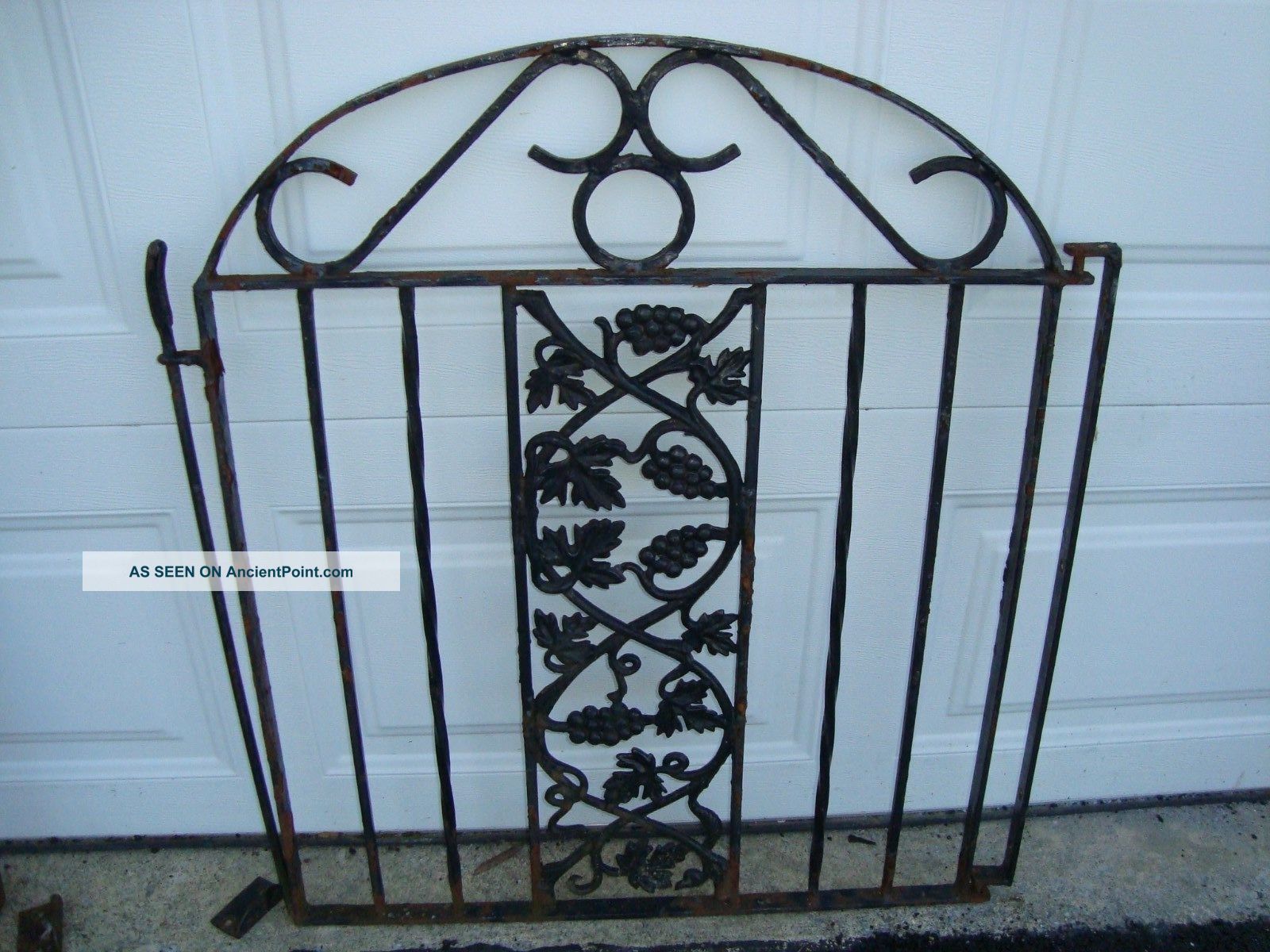 Antique Architectural Wrought Iron Garden Gate 31 