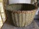 Early Antique Swing Handle Gathering Basket Mustard Paint Aafa 19th C Primitives photo 2