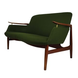 Teak Nv 53 Sofa By Finn Juhl For Niels Vodder Danish Mid Century Modern photo