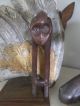 Rare 19th Century Tribal African Zulu Baboon Master Walking Stick Prestige Staff Other African Antiques photo 1