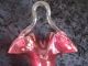 Stunning Victorian Cranberry Glass Hanging Horn Trumpet 4 Epergne Spares Listed Other Antique Glass photo 3