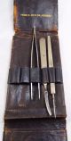 Rare Antique Pocket Surgical Kit - Frank S Betz With 3 Tools And Pouch Scarce Surgical Tools photo 2