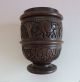 Magnificent African Wood Urn With Cover Decorated. Other African Antiques photo 2