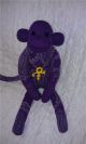 Prince Purple Rain Paisley Sock Monkey Doll Primitives photo 2