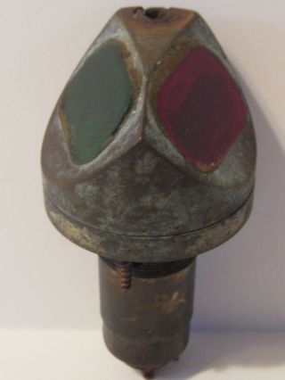 Vintage Brass Bow Light Port/ Starboard Red/green photo