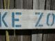 48 Inch Wood Hand Painted No Wake Zone 5mph Sign Nautical Seafood (s243) Plaques & Signs photo 2