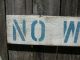 48 Inch Wood Hand Painted No Wake Zone 5mph Sign Nautical Seafood (s243) Plaques & Signs photo 3