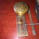 Antique Victorian Brass Ceylon Eastlake Lockset With Skeleton Key 10 Door Plates & Backplates photo 6