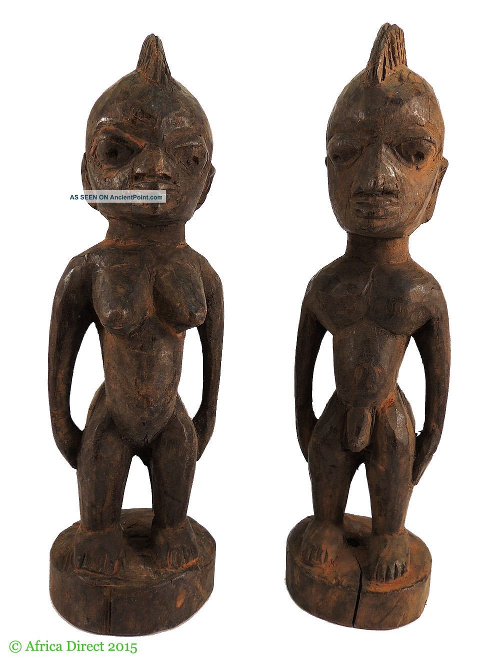 Yoruba Ibeji Twin Figures Nigeria African Art Other African Antiques photo