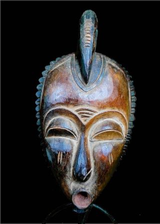 Fine Tribal Yohure Mask - - - Coted ' Ivoire photo